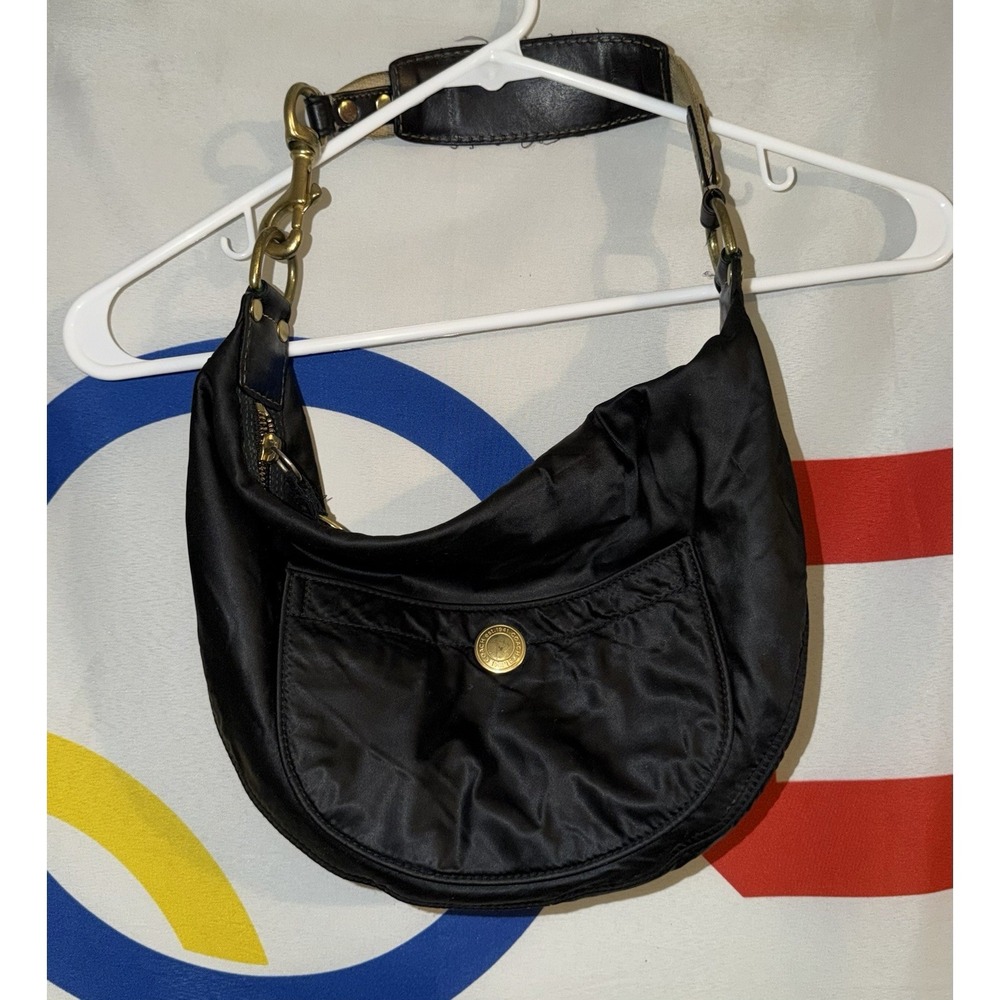 Coach Hamptons Hobo Shoulder Bag Purse Black Half Moon Vintage Y2K Soho